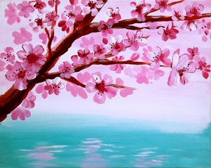 Cherry Blossoms Paint and Sip