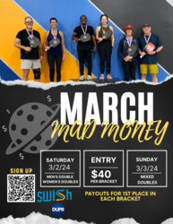 March Mad Moneyball Tournament at The Pickleball Space