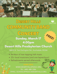 Desert Hills Community Band Presents St. Patrick’s Concert