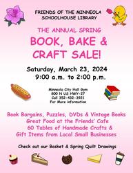 Minneola Schoolhouse Library Book, Bake and Craft Sale