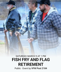 Fish Fry and flag retirement ceremony