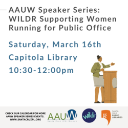 AAUW Speaker Series: WILDR Supporting Women Running for Public Office