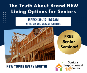 Free Seniors Seminars: The Truth About Brand NEW Living Options for Seniors