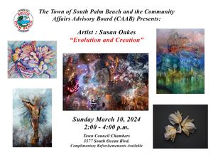 Susan Oakes "Evolution and Creation" Exhibit