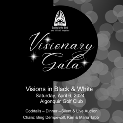 Society for the Blind & Visually Impaired 2024 Visionary Gala: Visions in Black and White-April 6