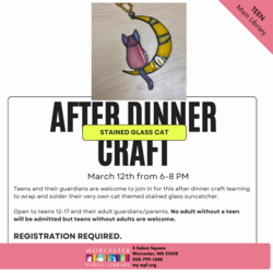 After Dinner Craft: Stained Glass Cat