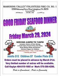 Good Friday Seafood Dinner