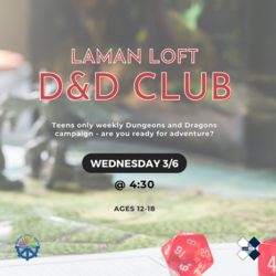 Teen D&D Club (Registration Required)