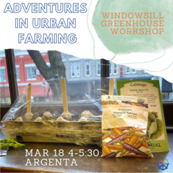 Adventures in Urban Gardening: Windowsill Greenhouse Workshop (Registration Required)