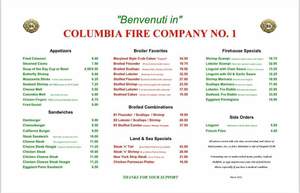 Columbia Fire Co. Friday Lenten Dinners