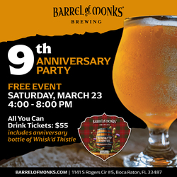 Barrel of Monks 9th Anniversary party
