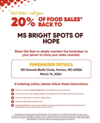 MS Bright Spots of Hope Red Robin Fundraiser