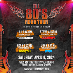 The 80’s Rock Tour – The Sound of Freedom & Rebellion