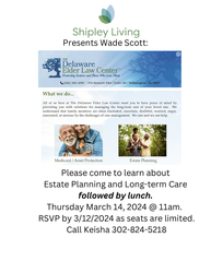 Shipley Living and Wade Scott Present Estate Planning and Long-Term Care