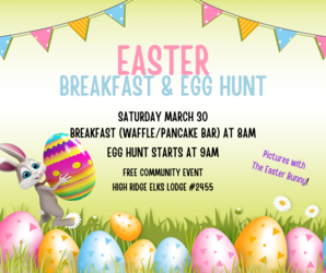 Community Breakfast & Easter Egg Hunt at High Ridge Elks Lodge