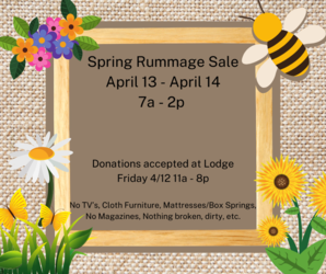 Annual Spring Rummage Sale at the High Ridge Elks Lodge