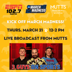 ESPN March Madness Kickoff Pawty: Live Broadcast with 3 Guys on Sports