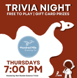 Hundred Mile Brewing Company Introduces Weekly Trivia Nights THURSDAYS
