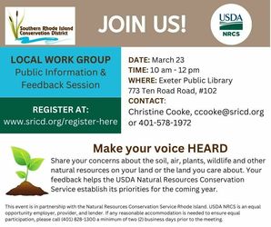 Southern Rhode Island Conservation District Public Input Session