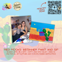 Red Rocks Paint and Sip at Hoppy Vine Oro Valley