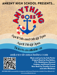 Ankeny High School's Musical, Anything Goes, April 5th-7th