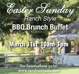 Easter Sunday Brunch at Rancho Nicasio Restaurant & Bar