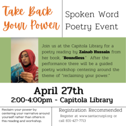 Take Back Your Power: Spoken Word Poetry Event