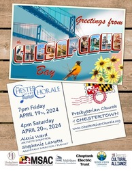 Chesapeake! Chester River Choral concerts April 19 and 20 @ Presbyterian Church of Chestertown