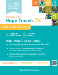 Hope Travels Charity 5K and Fun Run/Walk/Roll