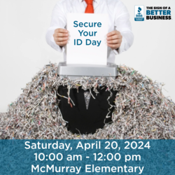BBB Secure Your ID Day - Free Paper Shredding!