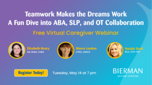 Teamwork Makes the Dreams Work: A Fun Dive into ABA, SLP, and OT Collaboration" Caregiver Webinar