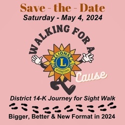 Journey for Sight Walk , Saturday, May 4, 2024