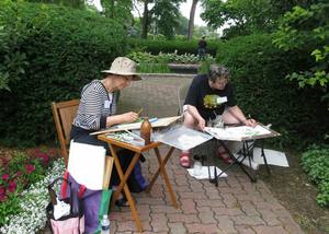 Taking it to the Streets...or Gardens Drawing Workshop