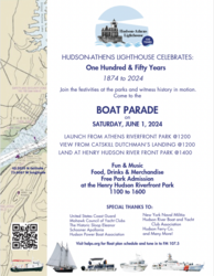 Hudson-Athens Lighthouse Celebrates 150 Years With A Boat Parade!