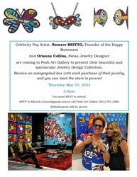 POSH Art Gallery Presents Shopping Event Hosted by Romero Britto & Orianne Collins