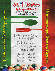 Bingo Italian Night at St. Luke's