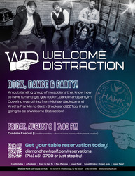 Welcome Distraction at The Hawk!
