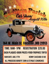 Cecilton UM Parish Car Show!