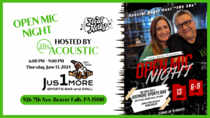 Local Notes Open Mic guest hosted by 2Bs Acoustic at Jus1more Sports Bar and Grill