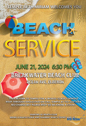 Beach Shabbat with Temple Beth Miriam