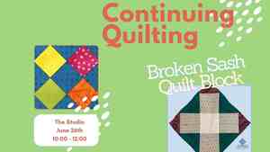 Continuing Quilting: Broken Sash Block