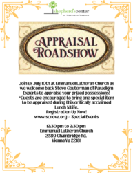 Shepherd's Center of Northern Virginia - Appraisal Roadshow Lunch N Life