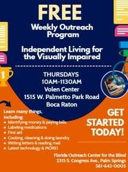 FREE WEEKLY CLASS AT VOLEN CENTER - INDEPENDENT LIVING for the Blind & Visually Impaired