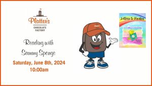 Reading with Sammy Sponge at Platter's Chocolate Factory