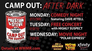 WMMR Preston & Steve Camp out After Dark