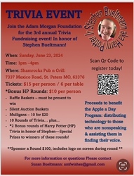 Adam Morgan Foundation 3rd Annual Trivia Event in Memory of Stephen Bueltmann