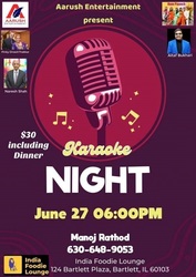 karaoke night AT India Foodie Lounge , IL