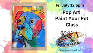 Pop Art Paint Your Pet Class