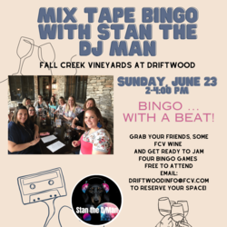 Mix Tape Bingo at FCV Driftwood