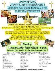 Holy Trinity 2-Part Celebration and Picnic